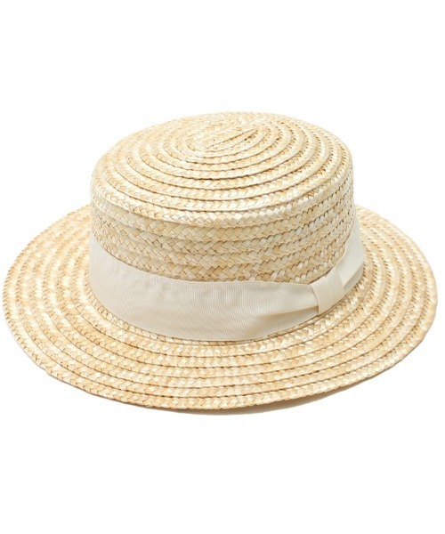 polka polka（ポルカポルカ）の「polka polka / ポルカポルカ ナチュラル ボーターハット 434 27612 SDI / DC（ハット・レディース・ナチュラル/ブラック・FREE）」の5枚目の写真