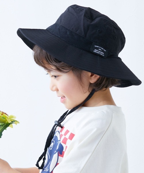 帽子 momoyoufuku UVカット 親子で使える 日よけ付き 撥水 フェスハット（ハット