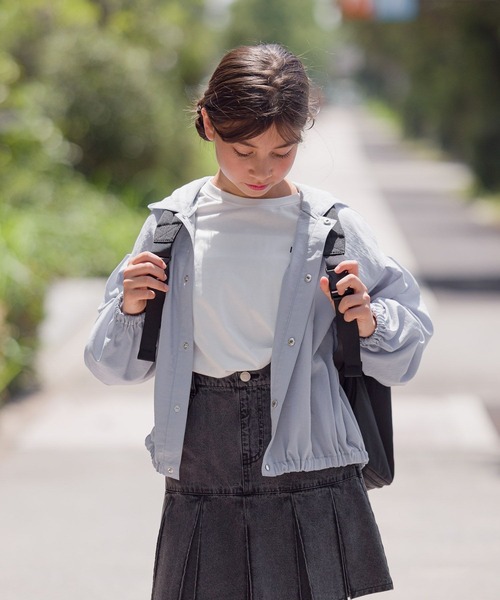 GLOBAL WORK(グローバルワーク)の「ズットパットパーカー/976062(パーカー・キッズ・オフホワイト/サックスブルー/グレイッシュベージュ/チャコール/ブラック/ブルー系その他3・130cm/140cm/150cm/160cm/170cm)」の12枚目の写真