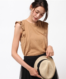 DISCOAT | 【Discoat】USAコットン折り紙タックノースリ(Tシャツ/カットソー)