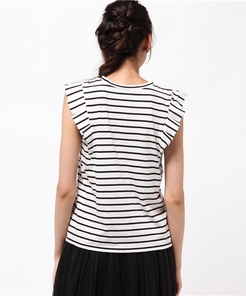 DISCOAT(ディスコート)の「【Discoat】USAコットン折り紙タックノースリ(Tシャツ/カットソー・レディース・キャメル/その他19/グレー/ダークブルー・MEDIUM/LARGE)」の7枚目の写真