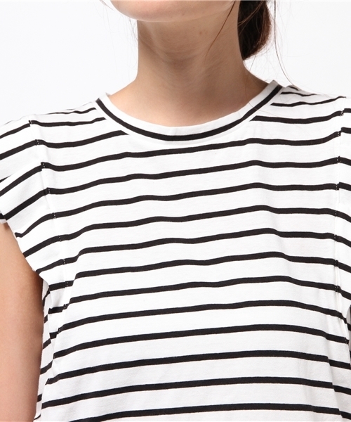 DISCOAT(ディスコート)の「【Discoat】USAコットン折り紙タックノースリ(Tシャツ/カットソー・レディース・キャメル/その他19/グレー/ダークブルー・MEDIUM/LARGE)」の9枚目の写真