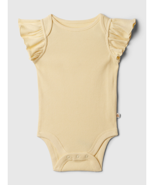 GAP（ギャップ）の「Babygap ブラナン フェイバリット ラッフルフリルボディスーツ (ベビー)（ロンパース・キッズ・その他/ライトブルー/ホワイト系その他/ホワイト/イエロー/マルチ/イエロー系その他2/ホワイト系その他2/ピンク/ブルー・0-3M/3-6M/6-12M/12-18M/18-24M）」の6枚目の写真