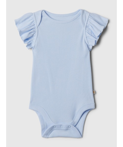GAP（ギャップ）の「Babygap ブラナン フェイバリット ラッフルフリルボディスーツ (ベビー)（ロンパース・キッズ・その他/ライトブルー/ホワイト系その他/ホワイト/イエロー/マルチ/イエロー系その他2/ホワイト系その他2/ピンク/ブルー・0-3M/3-6M/6-12M/12-18M/18-24M）」の5枚目の写真