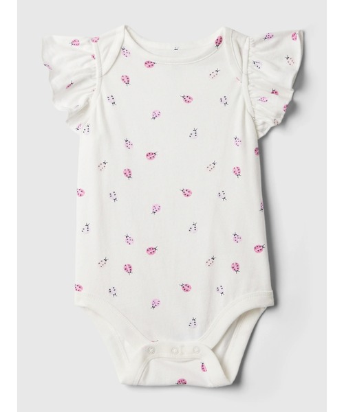 GAP（ギャップ）の「Babygap ブラナン フェイバリット ラッフルフリルボディスーツ (ベビー)（ロンパース・キッズ・その他/ライトブルー/ホワイト系その他/ホワイト/イエロー/マルチ/イエロー系その他2/ホワイト系その他2/ピンク/ブルー・0-3M/3-6M/6-12M/12-18M/18-24M）」の3枚目の写真