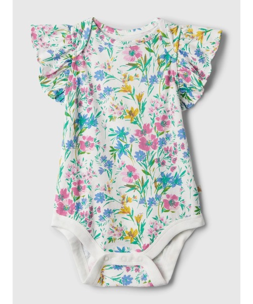 GAP（ギャップ）の「Babygap ブラナン フェイバリット ラッフルフリルボディスーツ (ベビー)（ロンパース・キッズ・その他/ライトブルー/ホワイト系その他/ホワイト/イエロー/マルチ/イエロー系その他2/ホワイト系その他2/ピンク/ブルー・0-3M/3-6M/6-12M/12-18M/18-24M）」の10枚目の写真