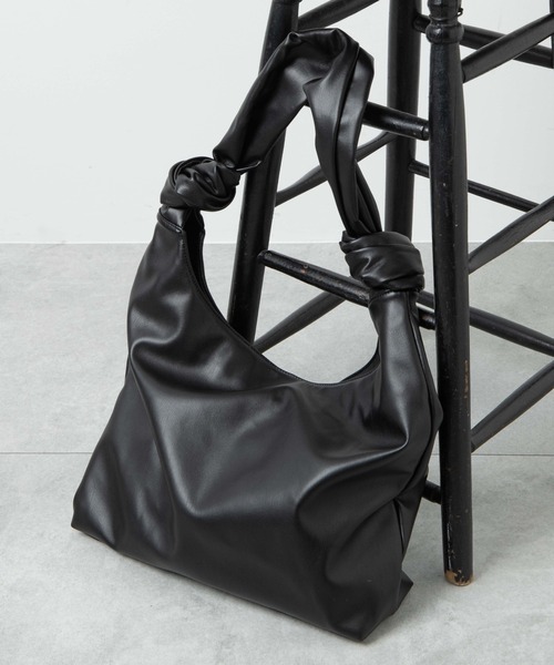 WEGO（ウィゴー）の「WEGO/結び目バッグ（トートバッグ・レディース・ブラック/シルバー・FREE）」の10枚目の写真