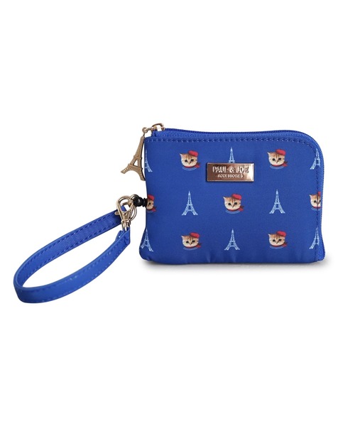 PAUL & JOE ACCESSOIRES(ポールアンドジョーアクセソワ)の「PAUL & JOE ACCESSOIRES (ポール&ジョーアクセソワ)リールコード付きパスコインケース ヌネットインパリス PJA-W1001(パスケース・レディース・レッド/ブルー・FREE)」の4枚目の写真