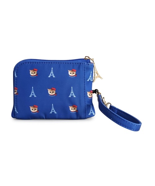 PAUL & JOE ACCESSOIRES(ポールアンドジョーアクセソワ)の「PAUL & JOE ACCESSOIRES (ポール&ジョーアクセソワ)リールコード付きパスコインケース ヌネットインパリス PJA-W1001(パスケース・レディース・レッド/ブルー・FREE)」の5枚目の写真
