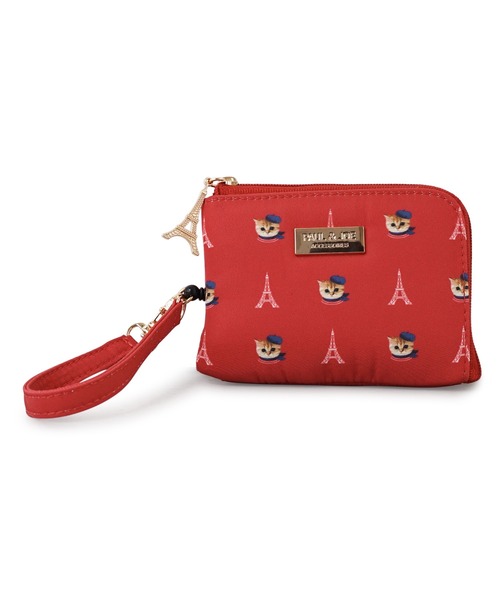 PAUL & JOE ACCESSOIRES(ポールアンドジョーアクセソワ)の「PAUL & JOE ACCESSOIRES (ポール&ジョーアクセソワ)リールコード付きパスコインケース ヌネットインパリス PJA-W1001(パスケース・レディース・レッド/ブルー・FREE)」の8枚目の写真
