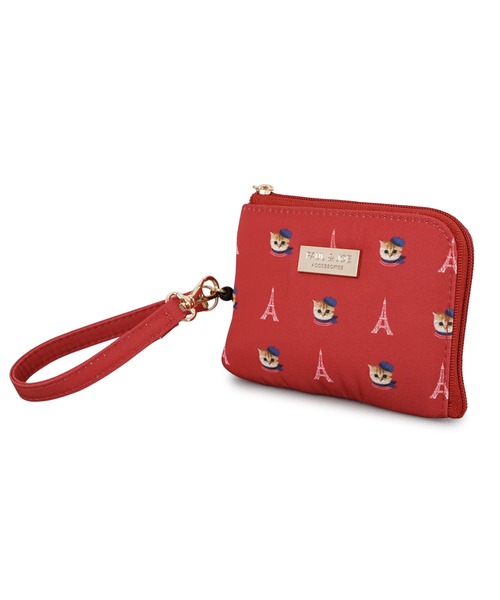 PAUL & JOE ACCESSOIRES(ポールアンドジョーアクセソワ)の「PAUL & JOE ACCESSOIRES (ポール&ジョーアクセソワ)リールコード付きパスコインケース ヌネットインパリス PJA-W1001(パスケース・レディース・レッド/ブルー・FREE)」の9枚目の写真