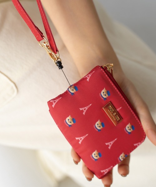 PAUL & JOE ACCESSOIRES(ポールアンドジョーアクセソワ)の「PAUL & JOE ACCESSOIRES (ポール&ジョーアクセソワ)リールコード付きパスコインケース ヌネットインパリス PJA-W1001(パスケース・レディース・レッド/ブルー・FREE)」の15枚目の写真
