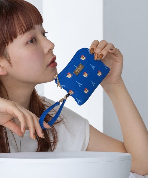 PAUL & JOE ACCESSOIRES(ポールアンドジョーアクセソワ)の「PAUL & JOE ACCESSOIRES (ポール&ジョーアクセソワ)リールコード付きパスコインケース ヌネットインパリス PJA-W1001(パスケース・レディース・レッド/ブルー・FREE)」の11枚目の写真