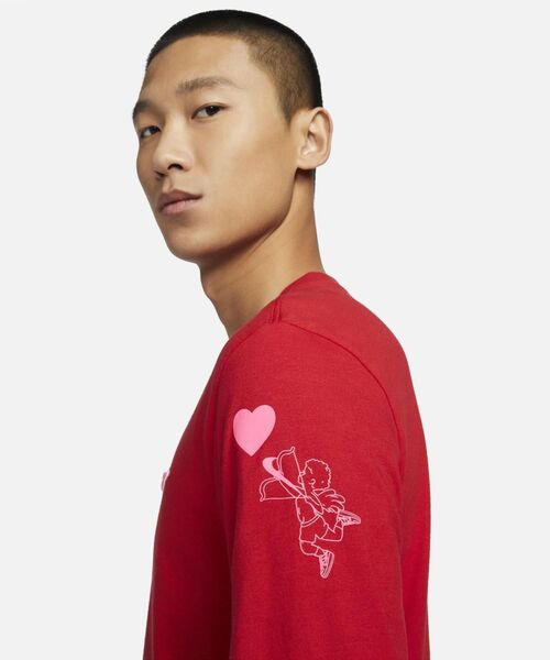 NIKE（ナイキ）の「ナイキ スポーツウェア ロングスリーブ Tシャツ / Nike Sportswear Long-Sleeve T-Shirt ＜S-2XL 展開＞（Tシャツ/カットソー・メンズ・レッド/ホワイト/ピンク・2XL/L/M/S/XL）」の10枚目の写真
