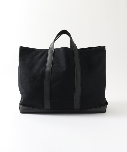 HERITAGE LEATHER(ヘリテージレザー)の「【HERITAGE LEATHER / ヘリテイジレザー】別注 CANVAS*LTH TOTE XL(ショルダーバッグ・メンズ・ブラック・FREE)」の5枚目の写真