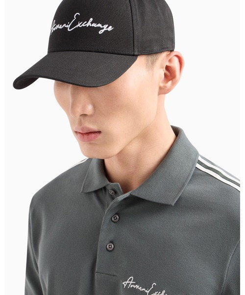 ARMANI EXCHANGE(アルマーニエクスチェンジ)の「【A|X アルマーニ エクスチェンジ】シグネチャーロゴ キャップ(キャップ・メンズ・ホワイト/ネイビー/ブラック・FREE)」の8枚目の写真