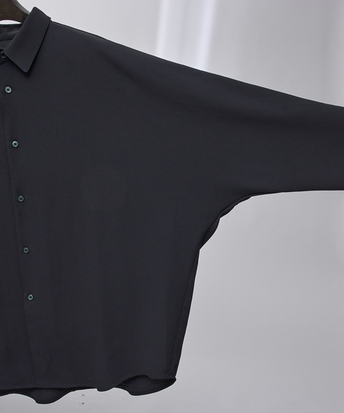 AH ABAHOUSE（エーエイチアバハウス）の「【AH ABAHOUSE】ジョーゼット ドルマンスリーブ シャツ（シャツ/ブラウス・メンズ・ホワイト/ブラック/ダークグリーン/チャコールグレー・フリー）」の14枚目の写真