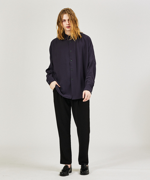 AH ABAHOUSE（エーエイチアバハウス）の「【AH ABAHOUSE】ジョーゼット ドルマンスリーブ シャツ（シャツ/ブラウス・メンズ・ホワイト/ブラック/ダークグリーン/チャコールグレー・フリー）」の18枚目の写真