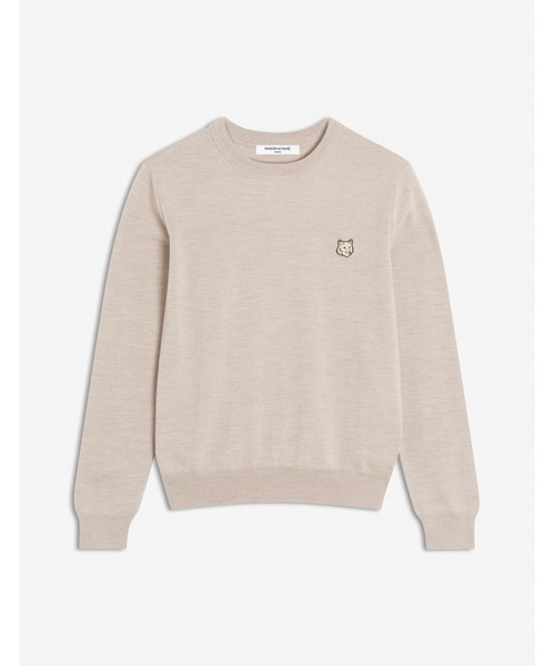 Maison Kitsune（メゾンキツネ）の「BOLD FOX HEAD PATCH REGULAR JUMPER（ニット/セーター・メンズ・ブラック/ブルー系その他/ライトグレー/レンガ/グレイッシュブルー/アイボリー・L/S/M/XL/XS）」の2枚目の写真