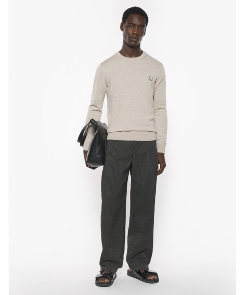 Maison Kitsune（メゾンキツネ）の「BOLD FOX HEAD PATCH REGULAR JUMPER（ニット/セーター・メンズ・ブラック/ブルー系その他/ライトグレー/レンガ/グレイッシュブルー/アイボリー・L/S/M/XL/XS）」の15枚目の写真