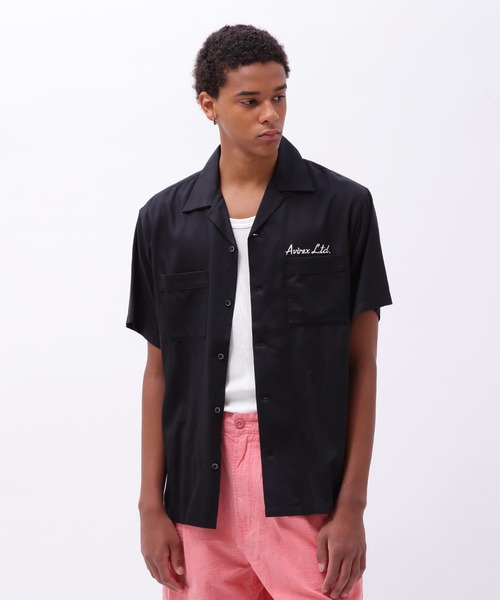 AVIREX(アヴィレックス)の「《直営店限定》BOWLING SHIRT MIAMI / ボーリング シャツ マイアミ / AVIREX / アヴィレックス(シャツ/ブラウス・メンズ・ピンク/セージグリーン/ブラック・X-LARGE/LARGE/MEDIUM/XX-LARGE)」の4枚目の写真