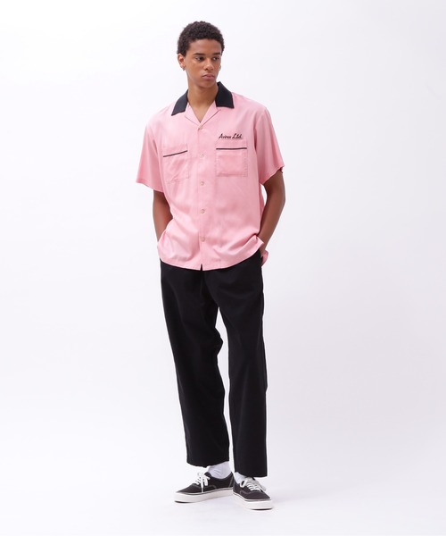 AVIREX(アヴィレックス)の「《直営店限定》BOWLING SHIRT MIAMI / ボーリング シャツ マイアミ / AVIREX / アヴィレックス(シャツ/ブラウス・メンズ・ピンク/セージグリーン/ブラック・X-LARGE/LARGE/MEDIUM/XX-LARGE)」の7枚目の写真