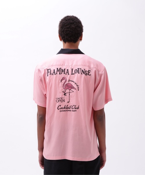 AVIREX(アヴィレックス)の「《直営店限定》BOWLING SHIRT MIAMI / ボーリング シャツ マイアミ / AVIREX / アヴィレックス(シャツ/ブラウス・メンズ・ピンク/セージグリーン/ブラック・X-LARGE/LARGE/MEDIUM/XX-LARGE)」の9枚目の写真