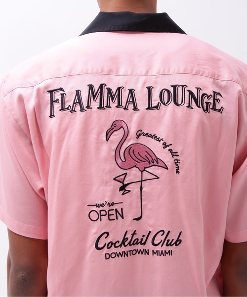AVIREX(アヴィレックス)の「《直営店限定》BOWLING SHIRT MIAMI / ボーリング シャツ マイアミ / AVIREX / アヴィレックス(シャツ/ブラウス・メンズ・ピンク/セージグリーン/ブラック・X-LARGE/LARGE/MEDIUM/XX-LARGE)」の6枚目の写真