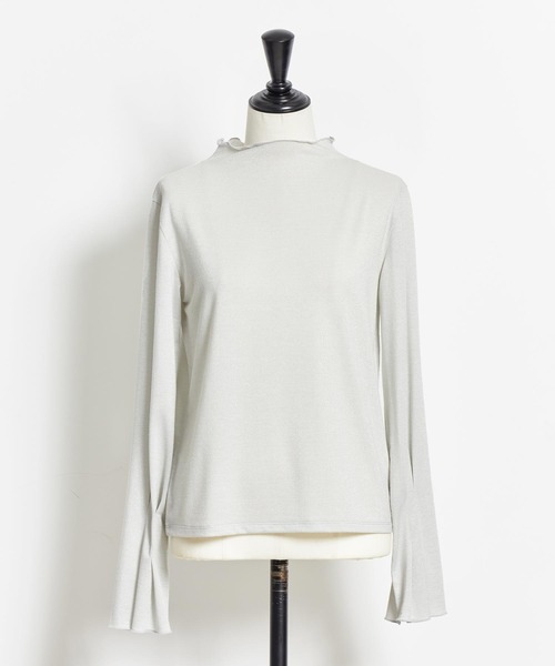 NOELA(ノエラ)の「ラメタックスリーブカットソー(Tシャツ/カットソー・レディース・ライトグリーン/ベージュ/グレー・フリー)」の18枚目の写真