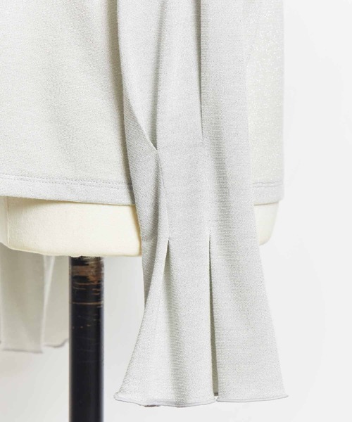 NOELA(ノエラ)の「ラメタックスリーブカットソー(Tシャツ/カットソー・レディース・ライトグリーン/ベージュ/グレー・フリー)」の21枚目の写真