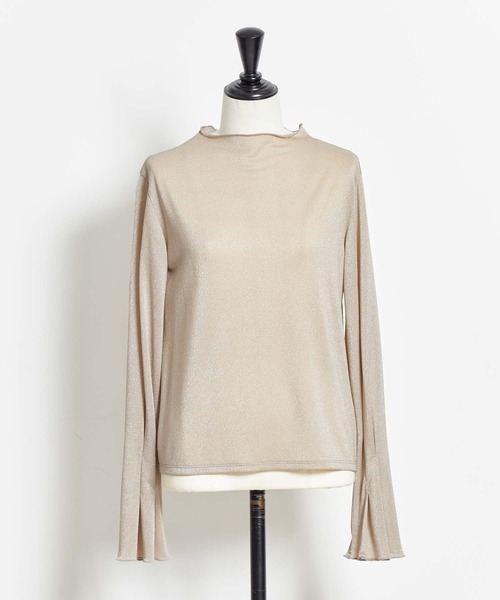 NOELA(ノエラ)の「ラメタックスリーブカットソー(Tシャツ/カットソー・レディース・ライトグリーン/ベージュ/グレー・フリー)」の17枚目の写真