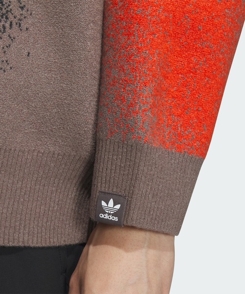 adidas Originals(アディダスオリジナルス)の「Song for the Mute 総柄プリントセーター(ジェンダーニュートラル) / アディダスオリジナルス adidas Originals(スウェット・メンズ・ブラウン・MEDIUM/SMALL/LARGE)」の9枚目の写真