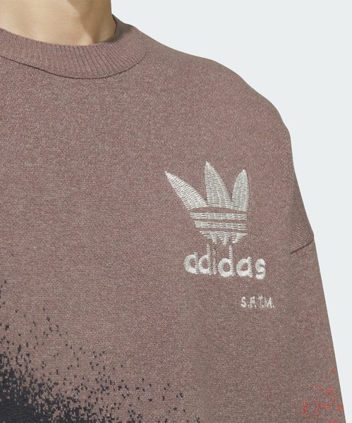 adidas Originals(アディダスオリジナルス)の「Song for the Mute 総柄プリントセーター(ジェンダーニュートラル) / アディダスオリジナルス adidas Originals(スウェット・メンズ・ブラウン・MEDIUM/SMALL/LARGE)」の8枚目の写真