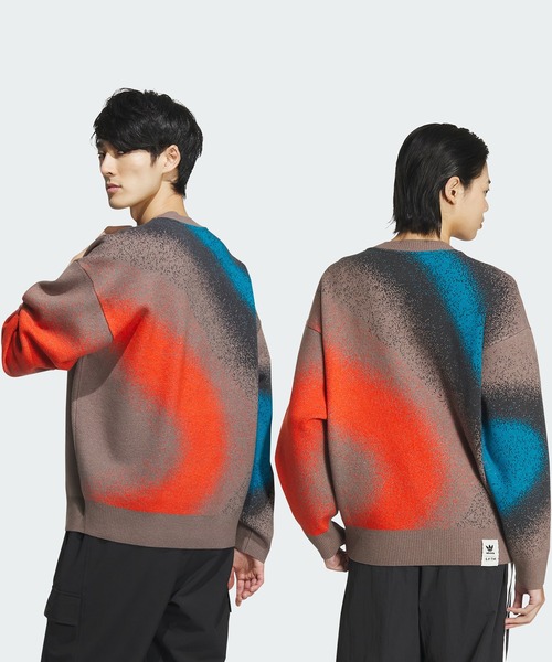 adidas Originals(アディダスオリジナルス)の「Song for the Mute 総柄プリントセーター(ジェンダーニュートラル) / アディダスオリジナルス adidas Originals(スウェット・メンズ・ブラウン・MEDIUM/SMALL/LARGE)」の5枚目の写真