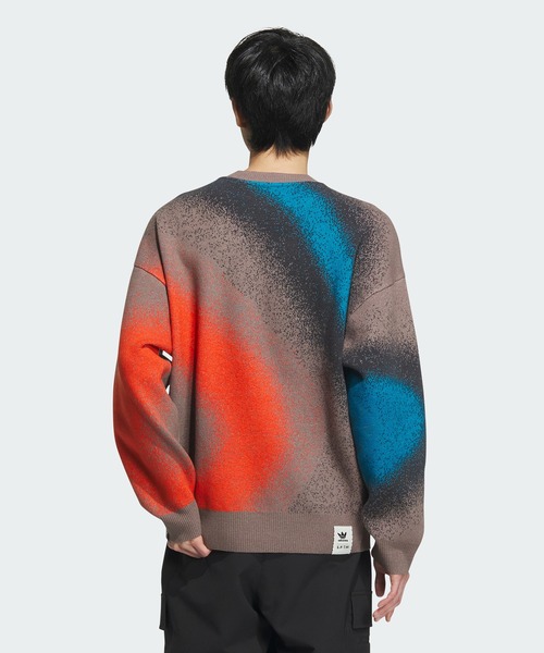adidas Originals(アディダスオリジナルス)の「Song for the Mute 総柄プリントセーター(ジェンダーニュートラル) / アディダスオリジナルス adidas Originals(スウェット・メンズ・ブラウン・MEDIUM/SMALL/LARGE)」の7枚目の写真