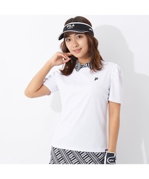 FILA GOLF（フィラゴルフ ）の「FILA GOLF/フィラゴルフ ゴルフウェア ブランド ロゴ 吸汗速乾 UVカット 接触冷感 パフスリーブ 半袖シャツ（Tシャツ/カットソー・レディース）」