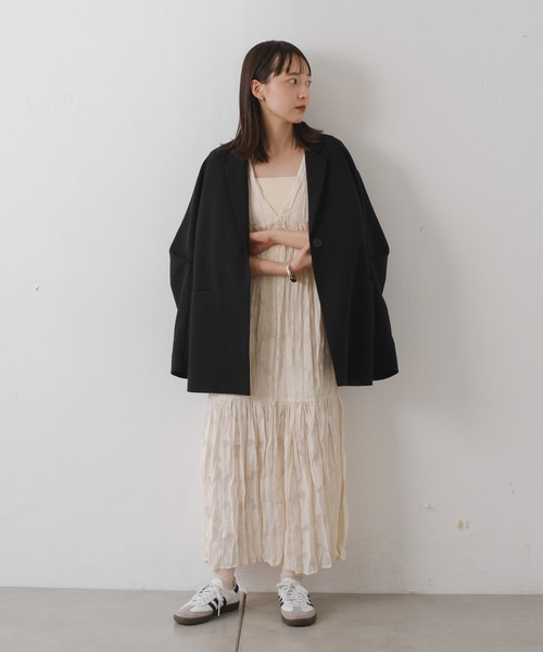 Kastane（カスタネ）の「【低身長サイズ/ZOZOTOWN限定】シアージャガードレースノースリワンピース（ワンピース・レディース・ブラック/アイボリー・1/0）」の20枚目の写真