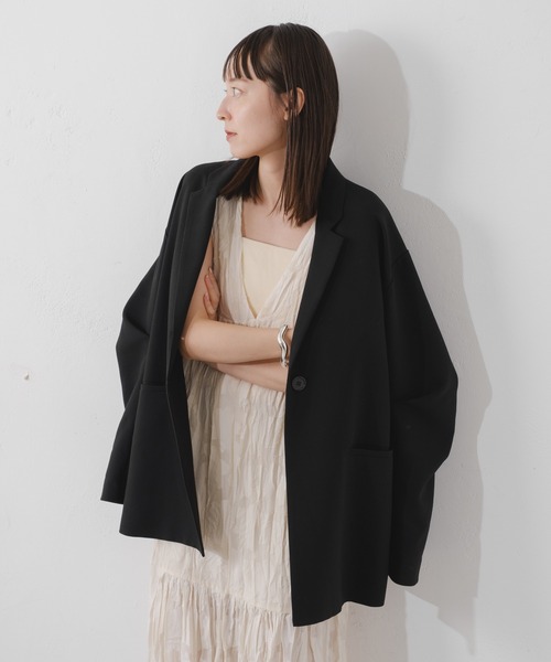 Kastane（カスタネ）の「【低身長サイズ/ZOZOTOWN限定】シアージャガードレースノースリワンピース（ワンピース・レディース・ブラック/アイボリー・1/0）」の18枚目の写真