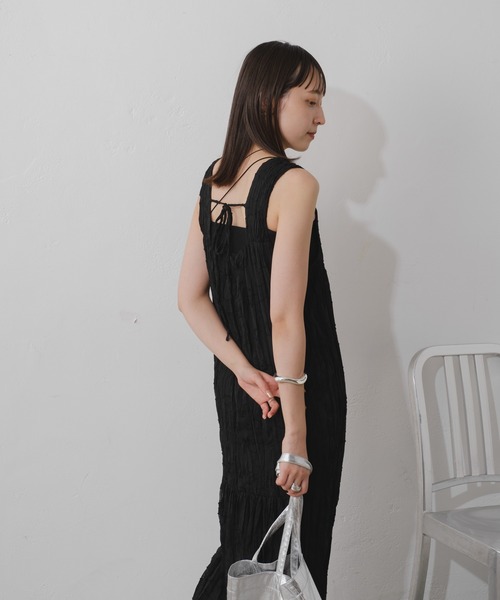 Kastane（カスタネ）の「【低身長サイズ/ZOZOTOWN限定】シアージャガードレースノースリワンピース（ワンピース・レディース・ブラック/アイボリー・1/0）」の12枚目の写真