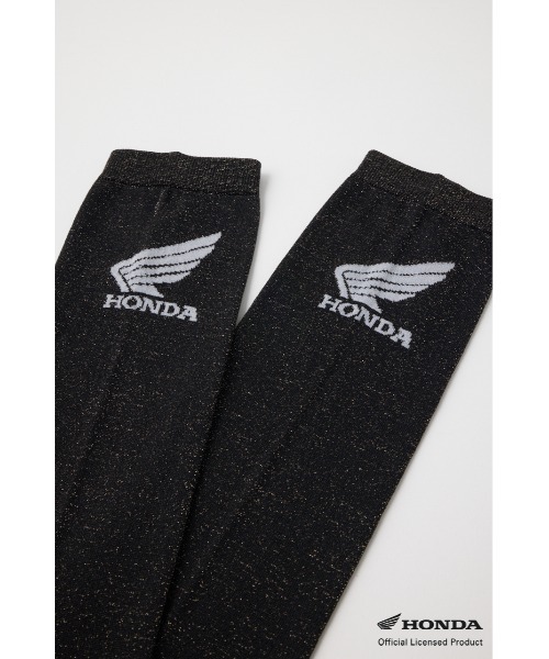 MOUSSY（マウジー）の「HONDA GLITTER ソックス（ソックス/靴下・レディース・シルバー/ブラック・FREE）」の6枚目の写真
