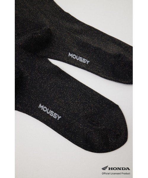 MOUSSY（マウジー）の「HONDA GLITTER ソックス（ソックス/靴下・レディース・シルバー/ブラック・FREE）」の7枚目の写真