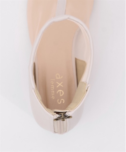 axes femme（アクシーズファム）の「ライン使いシアーブーツ（ブーツ・レディース・ブラック/ベージュ・MEDIUM/LARGE）」の11枚目の写真