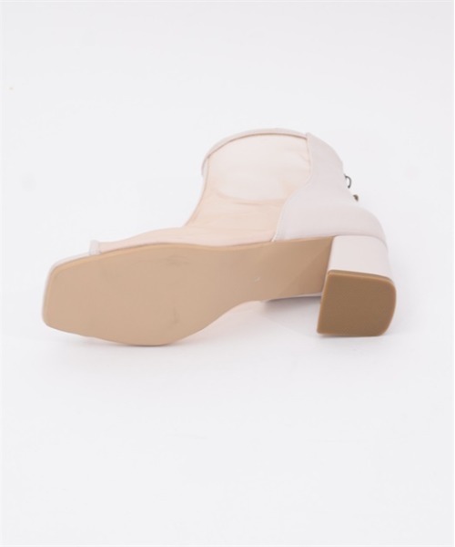 axes femme（アクシーズファム）の「ライン使いシアーブーツ（ブーツ・レディース・ブラック/ベージュ・MEDIUM/LARGE）」の12枚目の写真