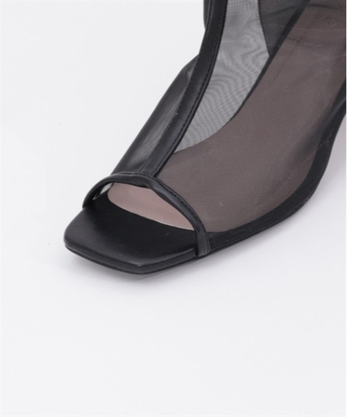 axes femme（アクシーズファム）の「ライン使いシアーブーツ（ブーツ・レディース・ブラック/ベージュ・MEDIUM/LARGE）」の16枚目の写真