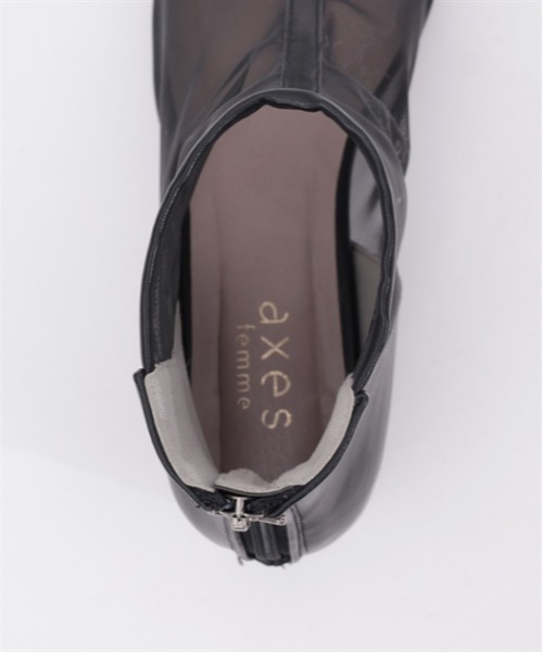 axes femme（アクシーズファム）の「ライン使いシアーブーツ（ブーツ・レディース・ブラック/ベージュ・MEDIUM/LARGE）」の19枚目の写真