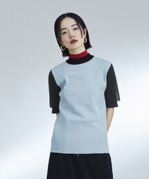 UNITED TOKYO | シアーコンビブロッキングニット(ニット/セーター)