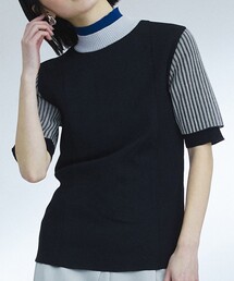 UNITED TOKYO | シアーコンビブロッキングニット(ニット/セーター)