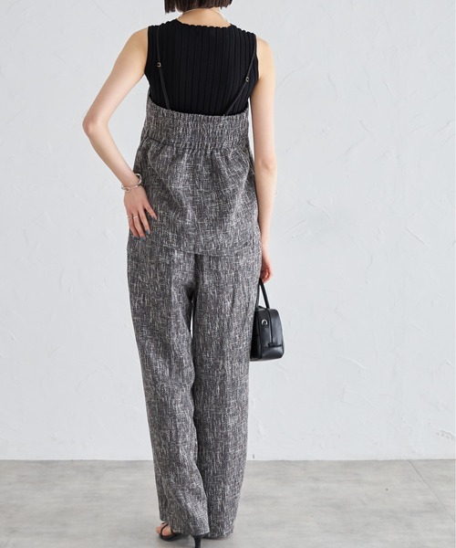 each（イーチ）の「【セットアップ可能】ツイードキャミビスチェ（キャミソール・レディース・アイボリー/グレイッシュベージュ/ブラック・FREE）」の13枚目の写真