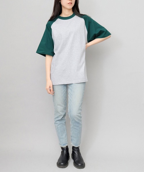 United Athle(ユナイテッドアスレ)の「5.6オンス ルーズシルエット ラグランTシャツ(Tシャツ/カットソー・メンズ・グレー系その他/グレー系その他2/グレー系その他3/ホワイト・M/L/XL)」の13枚目の写真
