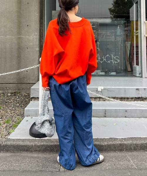 CIAOPANIC TYPY（チャオパニックティピー）の「シアーデニムカーゴパンツ（カーゴパンツ・レディース・ブルー/ネイビー/オフホワイト・MEDIUM/SMALL）」の7枚目の写真